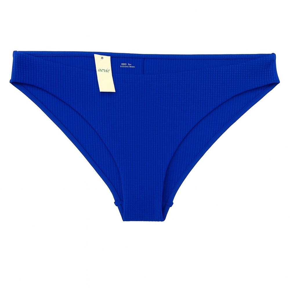NWT Aerie Ribbed Bikini Bottom – Size XXL – Royal Blue | Textured